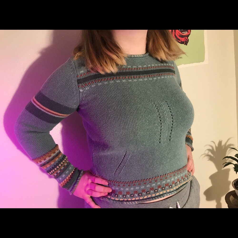 Woolrich Winter Turquoise Knit Sweater